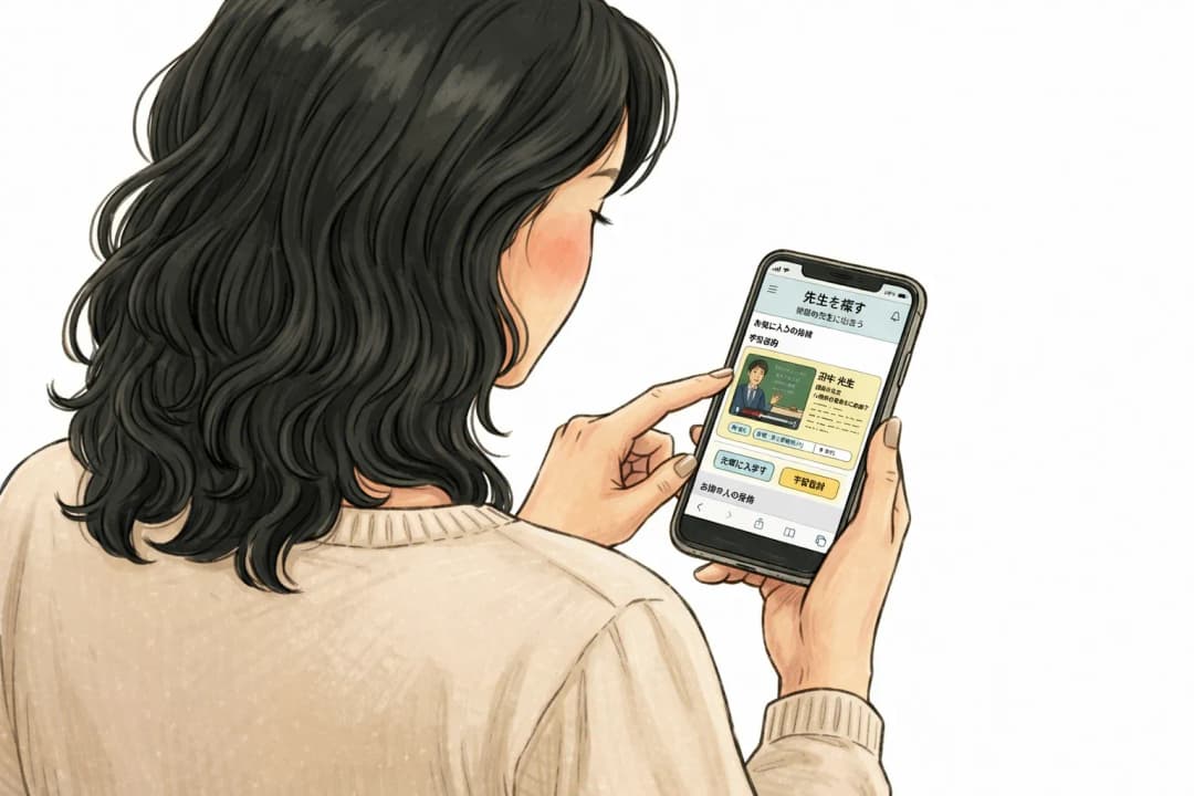 先生を探す